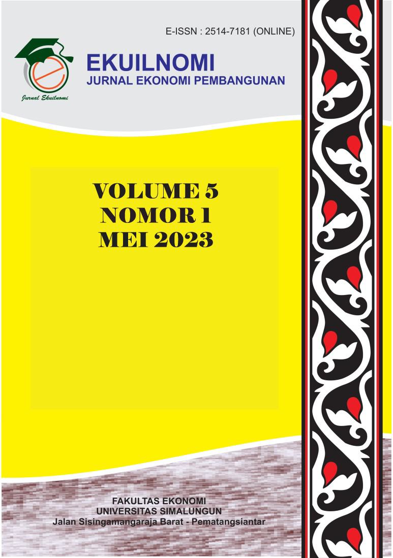 					View Vol. 5 No. 1 (2023): Ekuilnomi Vol 5(1) Mei 2023
				