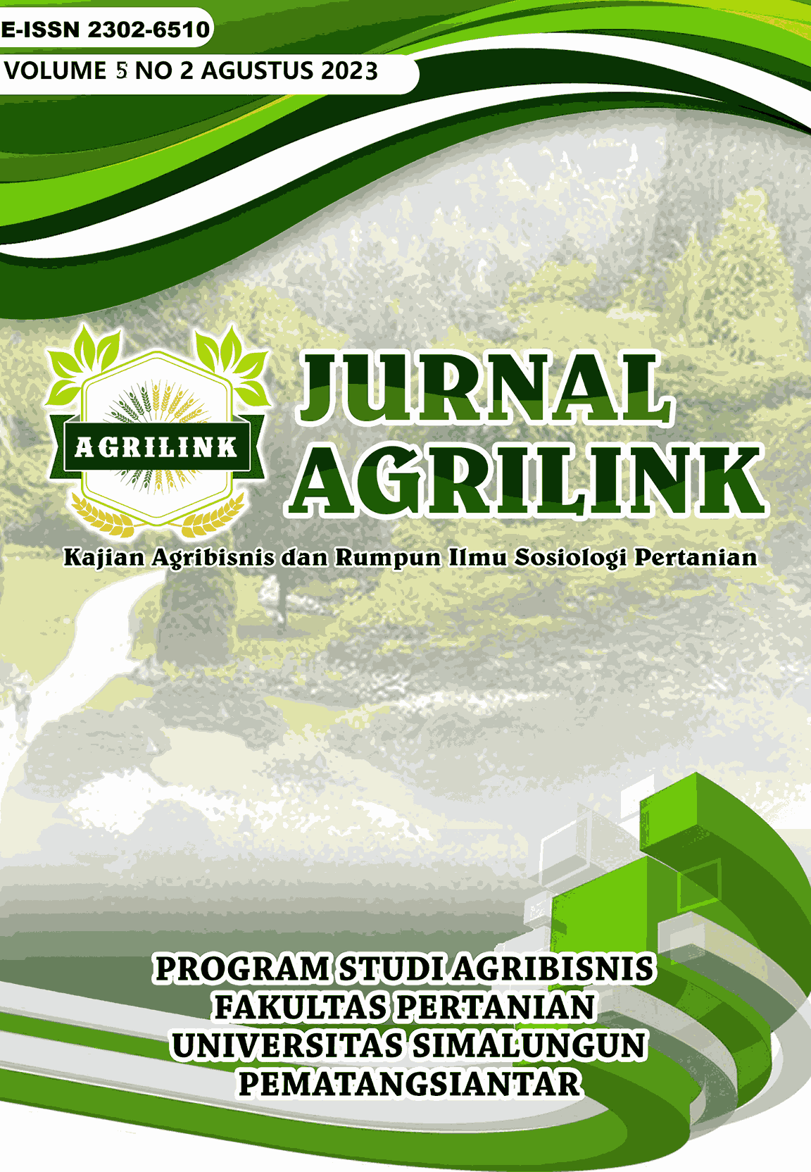 					View Vol. 5 No. 2 (2023): Jurnal Agrilink Vol 5 No 2 Agustus  2023
				