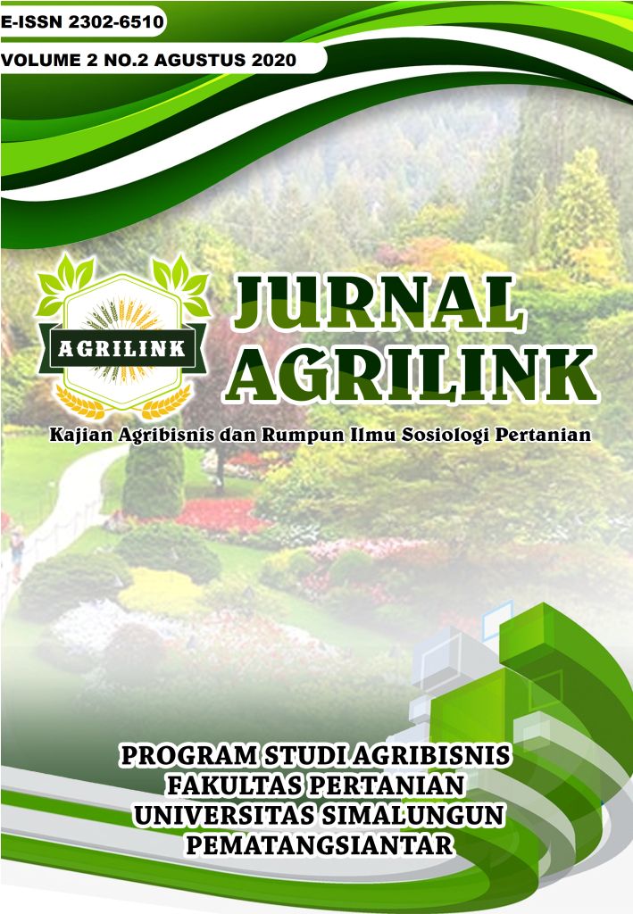 					View Vol. 2 No. 2 (2020): Jurnal Agrilink Vol 2 No 2 Agustus 2020
				