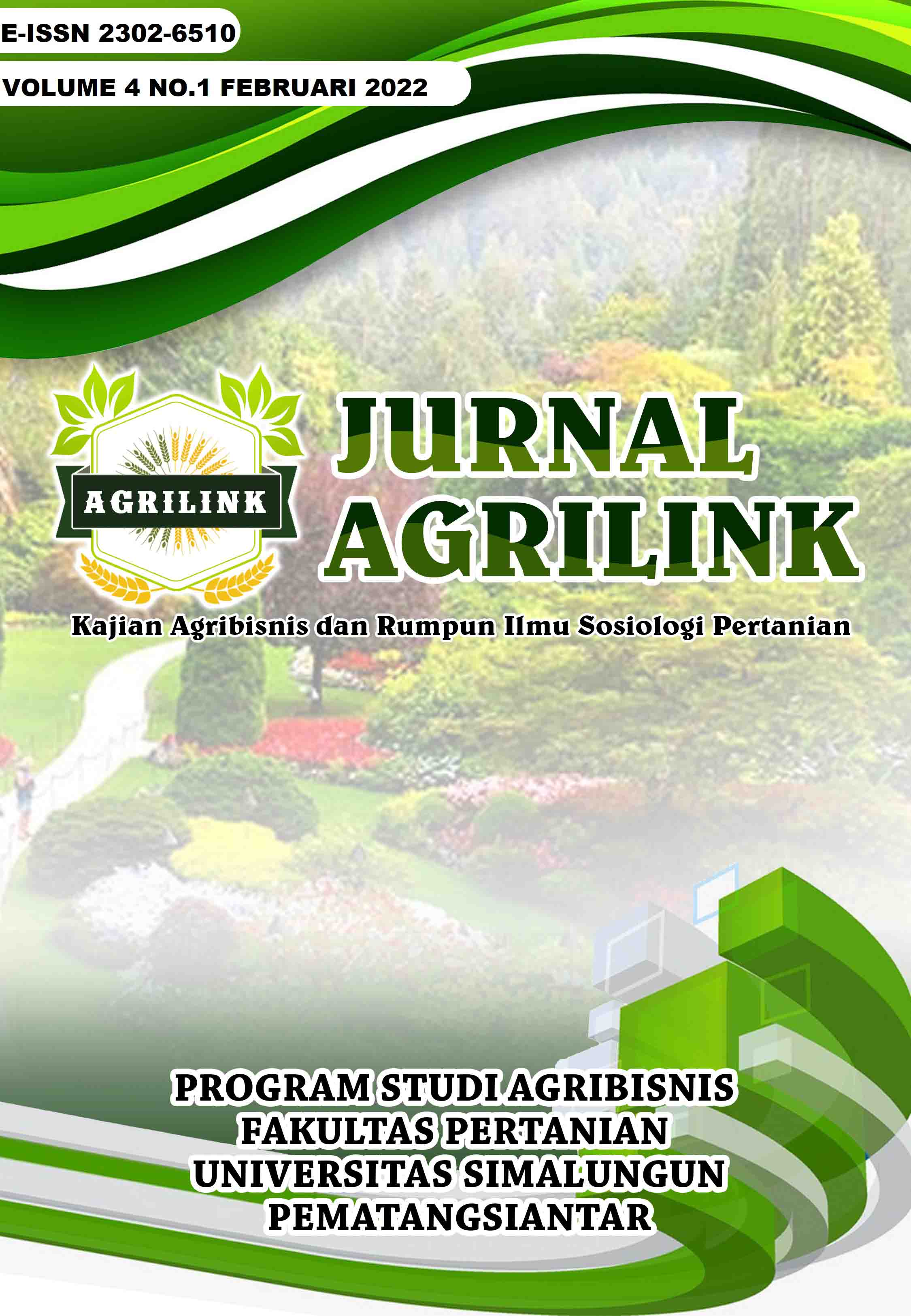 					View Vol. 4 No. 1 (2022): Jurnal Agrilink Vol 4 No 1 Februari 2022
				