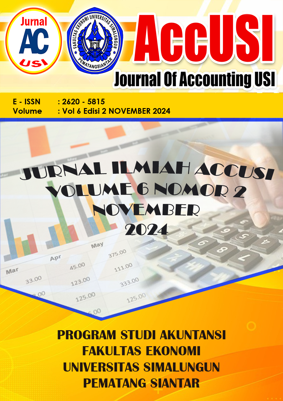 					View Vol. 6 No. 2 (2024): Jurnal Ilmiah Accusi
				