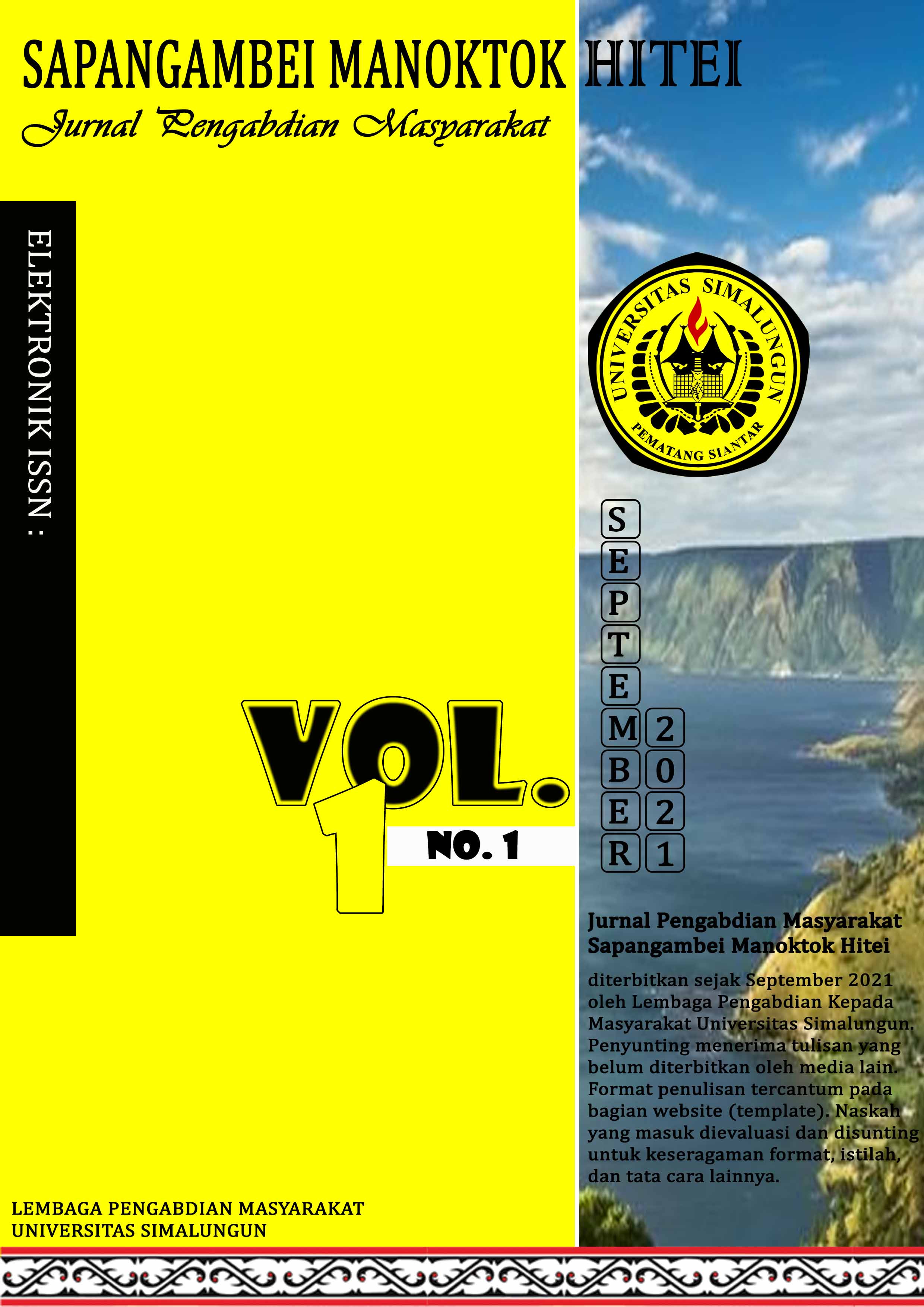 Lihat Vol 1 No 1 (2021): Vol. 1 No. 1 Tahun 2021